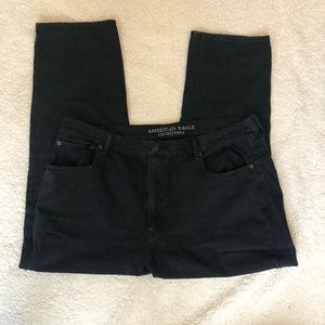 Black American Eagle mom jeans